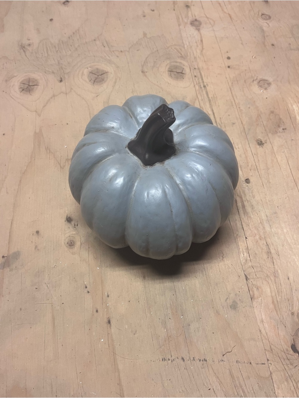 Decorative Blue Gray Pumpkin